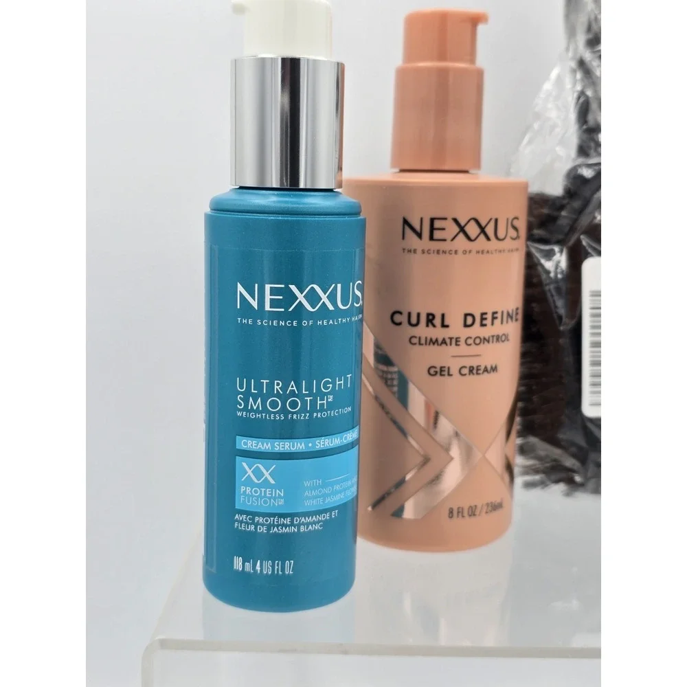 Hair Care Kit - Frizz Protection, Curl Cream, Braid Setting Foam,‎ Hair Brush